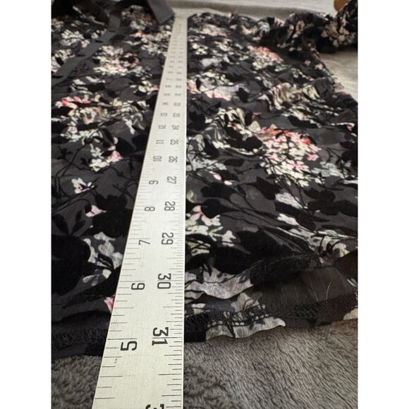 Jogal Men's Sheer Velvet Burnout Floral Shirt XXL Black Going Out Top Whimsigoth - Picture 8 of 8